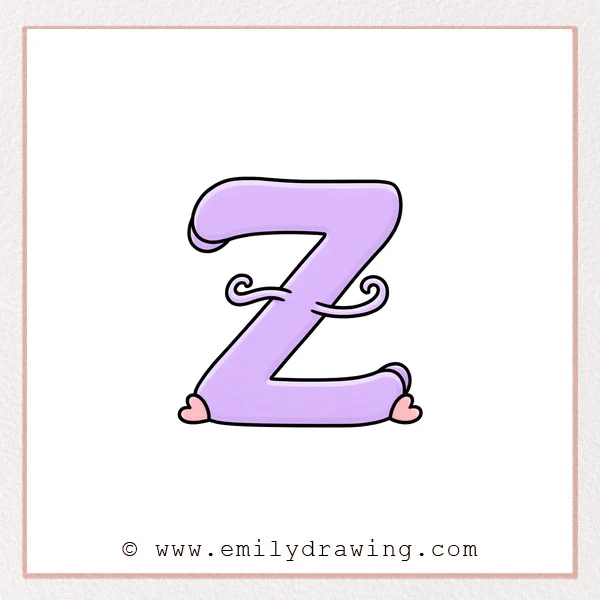 Preview of Fancy Letter Z drawing